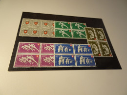 Schweiz Michel 545-549 Pro Patria 1950 Viererblock Postfrisch (25332) - Ongebruikt