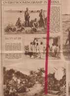 China Chine - Overstromingen, Inondations - Orig. Knipsel Coupure Tijdschrift Magazine - 1925 - Unclassified