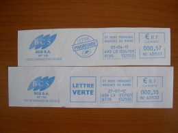 EMA Bleu Sur Fragment  HU 401533 ST REMY  Avec Illustration  BCS - EMA (Printer Machine)