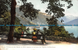 R126691 Vue De Chillon Et Des Dents Du Midi Depuis La Terrasse De L Eglise De Mo - World