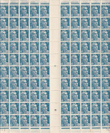 MARIANE DE GANDON N° 719B Feuille De 100   Timbres Couleur Bleu.  NEUF ** - Neufs