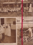 Uit Het Leven Der Paters Trappisten - Orig. Knipsel Coupure Tijdschrift Magazine - 1925 - Non Classés