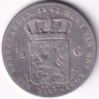 Netherlands / Nederland KM-92 1/2 Gulden 1863 - 1849-1890: Willem III.