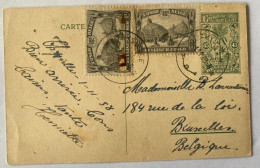 !!! CONGO, ENTIER POSTAL DE 1938,  POUR BRUXELLES  (BELGIQUE) - Enteros Postales