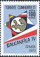 172794 MNH TURQUIA 1973 BALKAFILA IV EXPOSICION FILATELICA DEL PAIS BALCANICO EN IZMIR - ...-1858 Préphilatélie