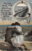 R126860 On The Pier Skegness. Woman And Man Near The Sea. B. B. London. 1910 - Other & Unclassified