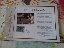 Tirage Limité Classeur Timbre Premier Jour  C.E.F Paul Delvaux1992 - Documents De La Poste