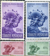 166330 MNH TURQUIA 1949 75 ANIVERSARIO DE LA UNION POSTAL UNIVERSAL - ...-1858 Vorphilatelie