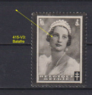 Belgique: COB N° 415 V3, Neuf, **, Sans Charnière. TB !!! - 1931-1960