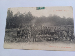 Cpa Bivouac A Belfort Circulée 1907 - Belfort – Siège De Belfort