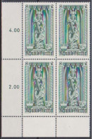 1969 , Mi 1288 ** (5) -  4er Block Postfrisch - 500 Jahre Diözese Wien - Unused Stamps