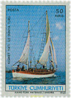 26512 MNH TURQUIA 1968 VUELTA AL MUNDO DEL YATE "KISMET" - ...-1858 Prefilatelia