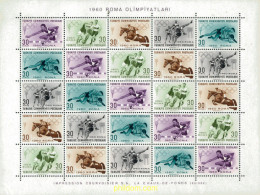 120316 MNH TURQUIA 1960 17 JUEGOS OLIMPICOS VERANO ROMA 1960 - ...-1858 Prephilately