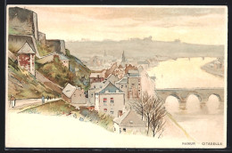 Künstler-AK Henri Cassiers: Namur, Brücke An Der Zitadelle  - Autres & Non Classés