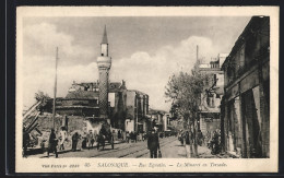 AK Salonique, Rue Egnatia, Le Minaret En Torsade  - Greece