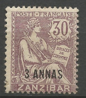 ZANZIBAR  N° 52 NEUF* TRACE DE CHARNIERE  / MH - Ungebraucht