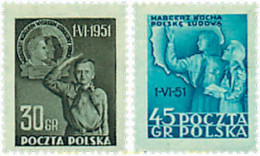 38391 MNH POLONIA 1951 DIA INTERNACIONAL DE LA INFANCIA - Nuevos