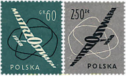 61569 MNH POLONIA 1958 6 CONCURSO INTERNACIONAL DE VUELO A VELA. - Neufs