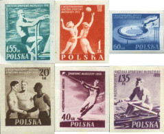 17127 MNH POLONIA 1955 2 JUEGOS DEPORTIVOS INTERNACIONALES - Unused Stamps
