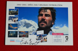 Signed Eross Zsolt Montaineer Himalaya Escalade Mountaineering Alpinisme - Sportspeople