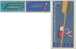 15224 MNH POLONIA 1961 6 CAMPEONATOS DE EUROPA DE CANOA - Ongebruikt