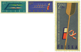 61580 MNH POLONIA 1961 6 CAMPEONATOS DE EUROPA DE CANOA - Unused Stamps