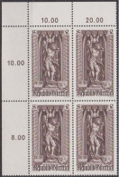 1969 , Mi 1289 ** (1) -  4er Block Postfrisch - 500 Jahre Diözese Wien - Nuovi