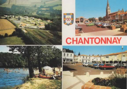 CHANTONNAY, MULTIVUE, VOITURES ANNEE 60 COULEUR REF 16520 - Chantonnay