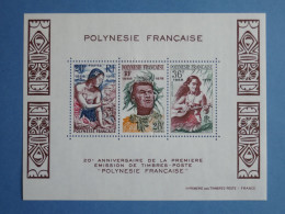 POLYNESIE BLOC FEUILLET N°  4  1978  ++NEUF ** - Hojas Y Bloques