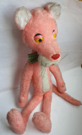 RARE PELUCHE Ancienne Figurine PANTHERE ROSE Années 1970  Grand Modèle 70 Cm - Sonstige & Ohne Zuordnung