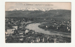 38 . Grenoble . L'Ile Verte Et La Chaîne Des Alpes  - Grenoble