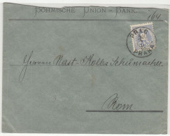 Böhmische Union-Bank Company Letter Cover Posted 1888 B240510 - Storia Postale