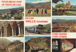 LES CARS VAILLS TOURISME, MULTIVUE COULEUR REF 16523 - Publicidad