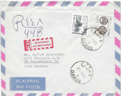 Postzegels > Azië > Syrië > Aangetekende Brief Met 2 Postzegels (17980) - Syrië
