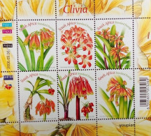 South Africa 2006, Clivia Flower, MNH S/S - Unused Stamps