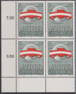 1969 , Mi 1306 ** (1) -  4er Block Postfrisch - Jahr Der Auslandsösterreicher - Unused Stamps