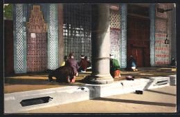 AK Constantinople, La Priere Dans La Mosquee  - Turquia
