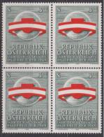 1969 , Mi 1306 ** (4) -  4er Block Postfrisch - Jahr Der Auslandsösterreicher - Nuevos