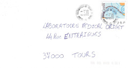 INDRE ET LOIRE 37  -  ST NICOLAS DE BOURGEIL    - CACHET RECETTE RA 9   - 2006 - TIMBRE N° 3836 -  I AU  TARIF 1 3 05 - Manual Postmarks