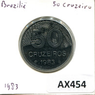 50 CRUZEIROS 1983 BRÉSIL BRAZIL Pièce #AX454.F.A - Brésil