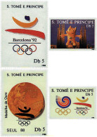 242592 MNH SANTO TOME Y PRINCIPE 1988 EVENTOS DEPORTIVOS - St. Thomas & Prince