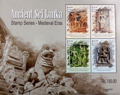 Sri Lanka 2015, Ancient Sri Lanka - Medieval Eras, MNH S/S - Sri Lanka (Ceilán) (1948-...)