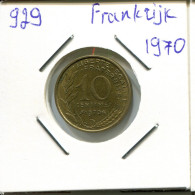 10 CENTIMES 1970 FRANCE Pièce Française #AN128.F.A - 10 Centimes