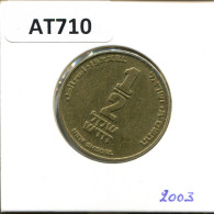 1/2 NEW SHEQEL 2003 ISRAEL Coin #AT710.U.A - Israël