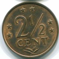 2 1/2 CENT 1976 NETHERLANDS ANTILLES Bronze Colonial Coin #S10526.U.A - Antille Olandesi