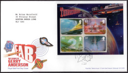 2011 F.A.B. The Genius Of Gerry Anderson Souvenir Sheet First Day Cover. - Aden (1854-1963)