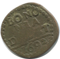 VATICAN 1 Quattrino BONONIA DOSET 1741-1758 	Papal States #AC041.8.D.A - Vaticano