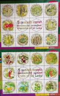 Sri Lanka 2023, Vegetables And Fruits Of Sri Lanka, Two MNH Unusual S/S - Sri Lanka (Ceylon) (1948-...)