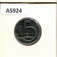 5 KORUN 1994 TSCHECHIEN CZECH REPUBLIC Münze #AS924.D.A - Tchéquie