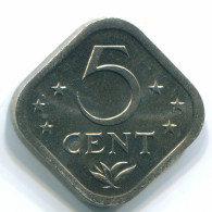 5 CENTS 1980 ANTILLAS NEERLANDESAS Nickel Colonial Moneda #S12326.E.A - Antille Olandesi